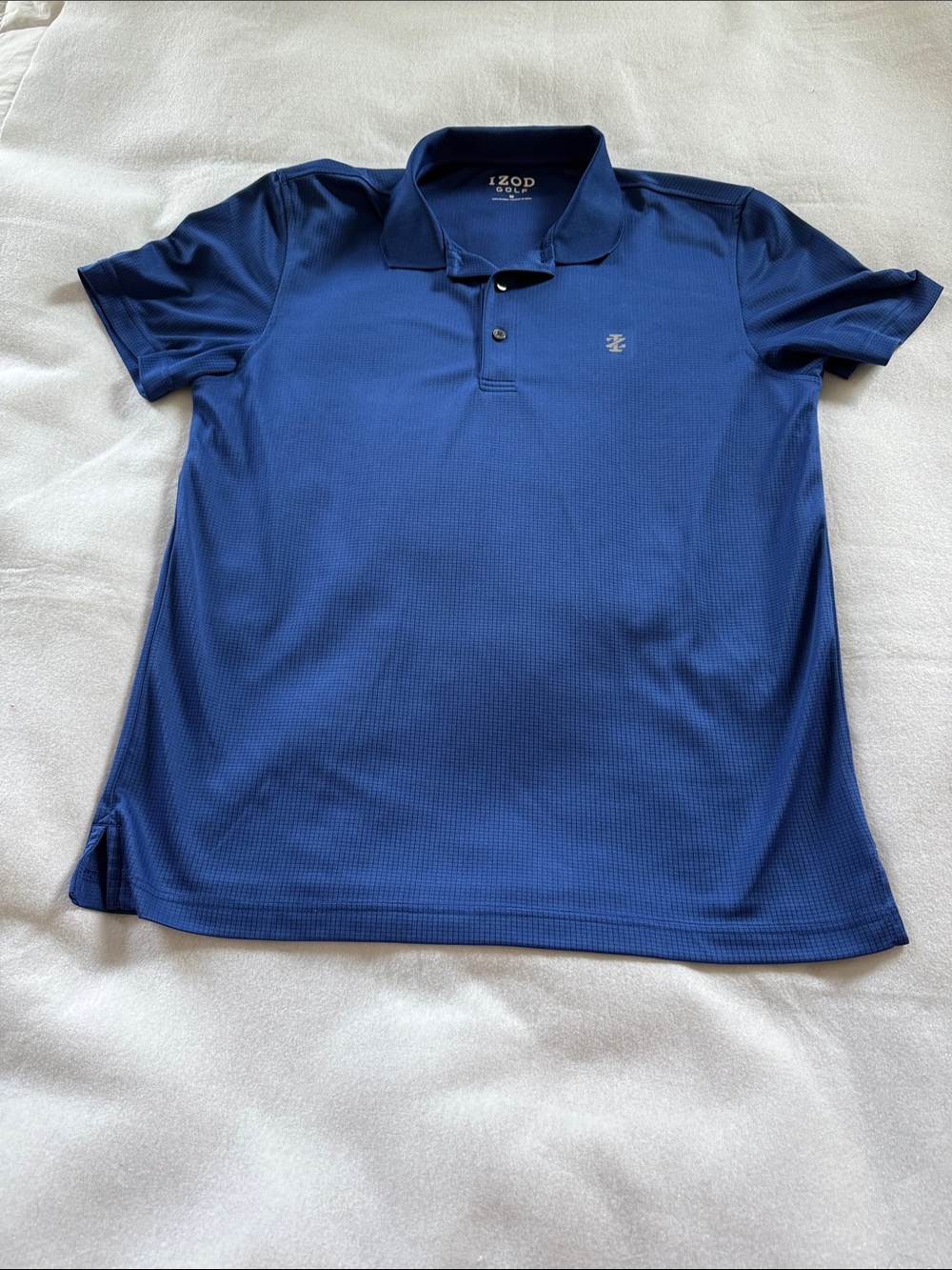 Izod Men’s Golf Blue Short-Sleeve Polo Shirt